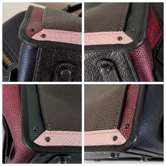 Coach Dreamer 36 in Metallic Colorblock Pebbled Leather - Picture 15 of 16